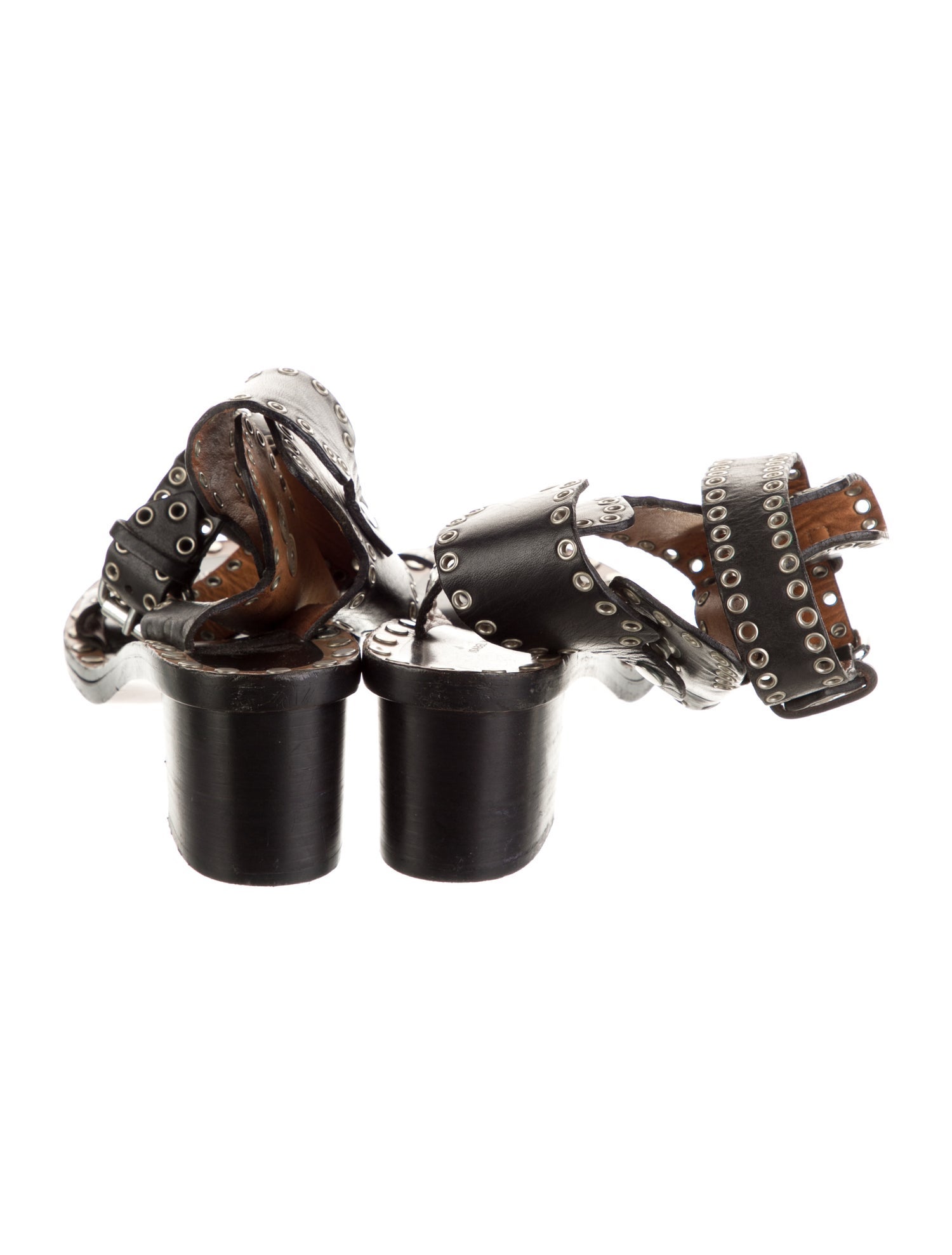 Isabel Marant Leather Studded Accents Sandals